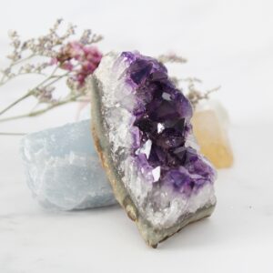 ametyst - sklep z kamieniami szlachetnymi Artsento - naturalna szczotka emetystowa