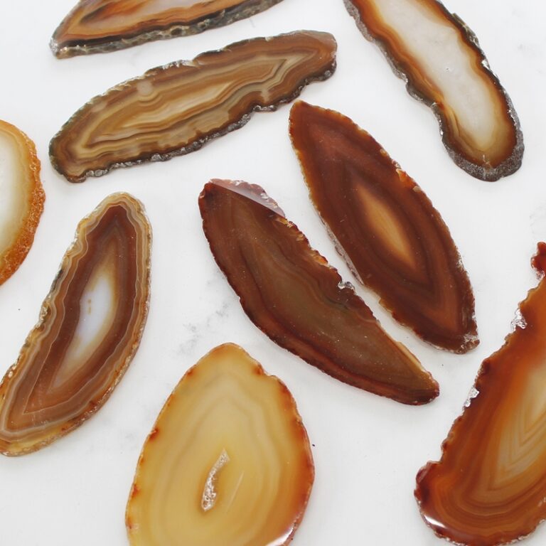 plaster agatowy brązowy 5-7 cm