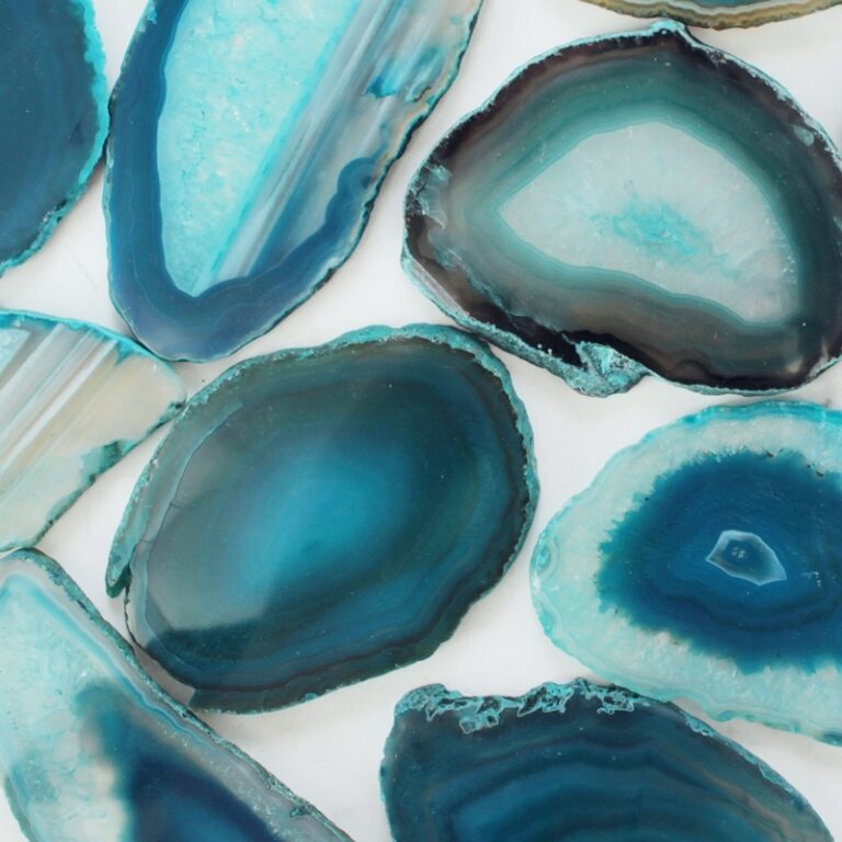 błękitne plastry agatowe w Artsento