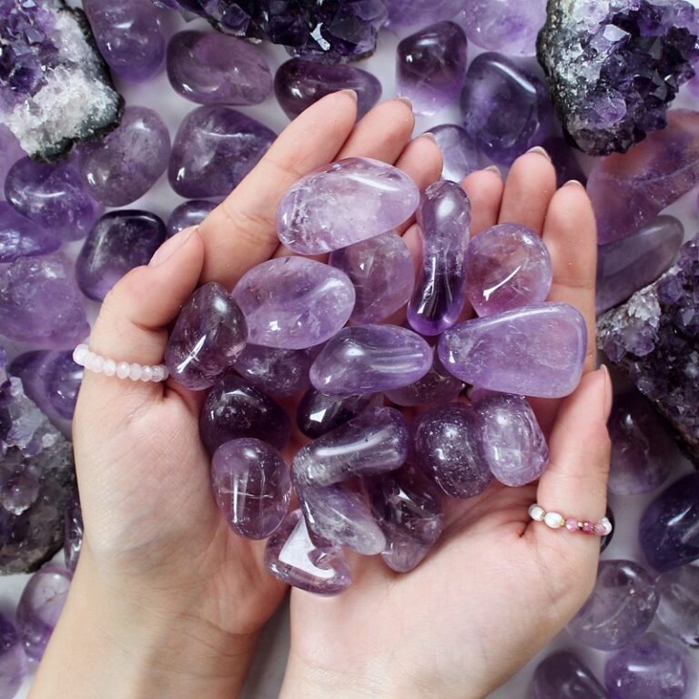 ametyst polerowany, naturalne ametysty sklep Artsento