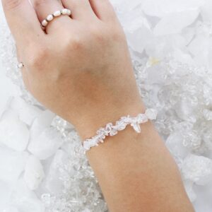 kryształ górski bransoletka, biżuteria z kryształem górskim sklep Artsento kamienie naturalne