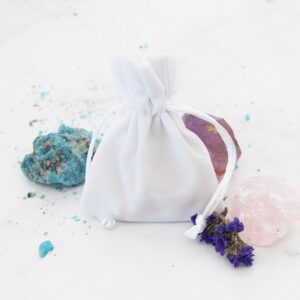 biały woreczek na kamienie sklep Artsento