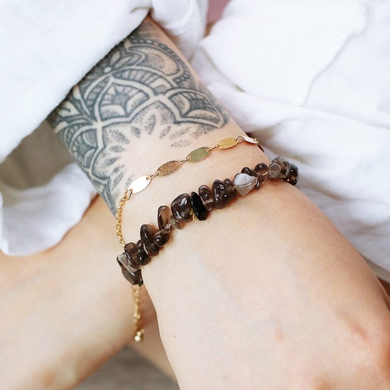 kwarc dymny bransoletka sklep, biżuteria kwarc dymny Artsento