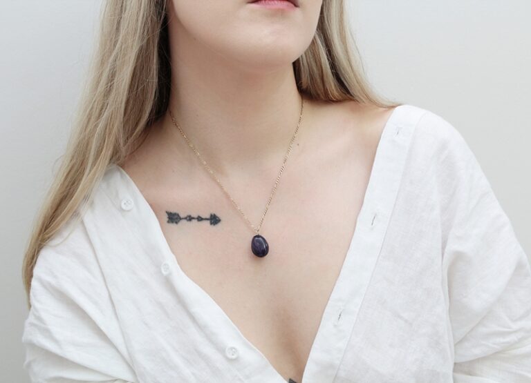 ametyst wisiorek sklep, biżuteria z ametystem, kamienie szlachetne