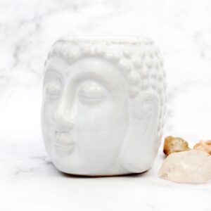 Kominek zapachowy głowa buddy biały przód