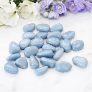 angelit polerowany niebieski bryłka online Artsento