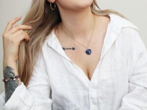 serce sodalit wisiorek, sklep z naturalnymi kamieniami online