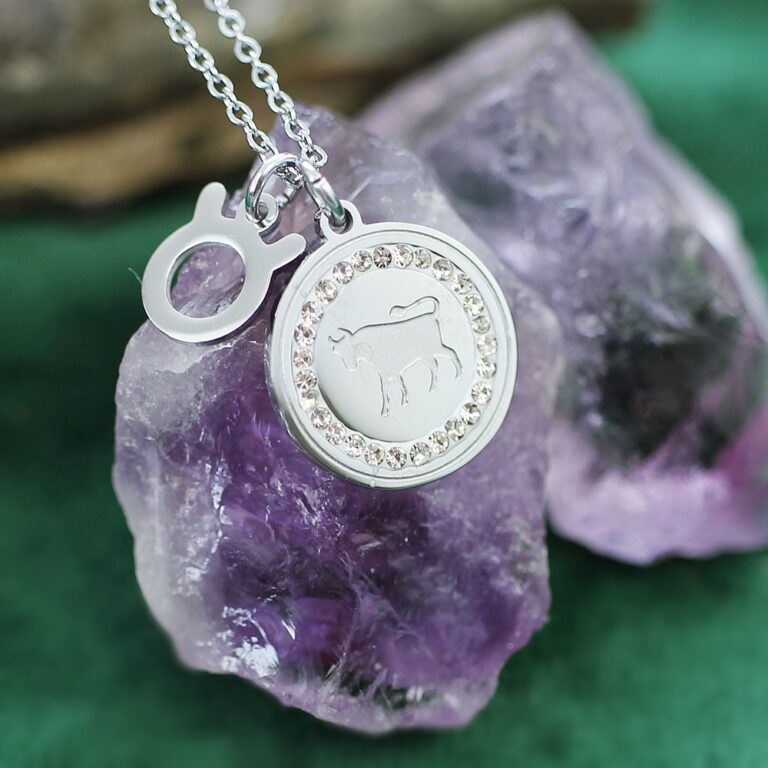 naszyjnik byk celebrytka stal chirurgiczna kolor srebrny