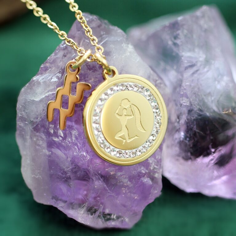 Naszyjnik celebrytka znak zodiaku WODNIK Artsento