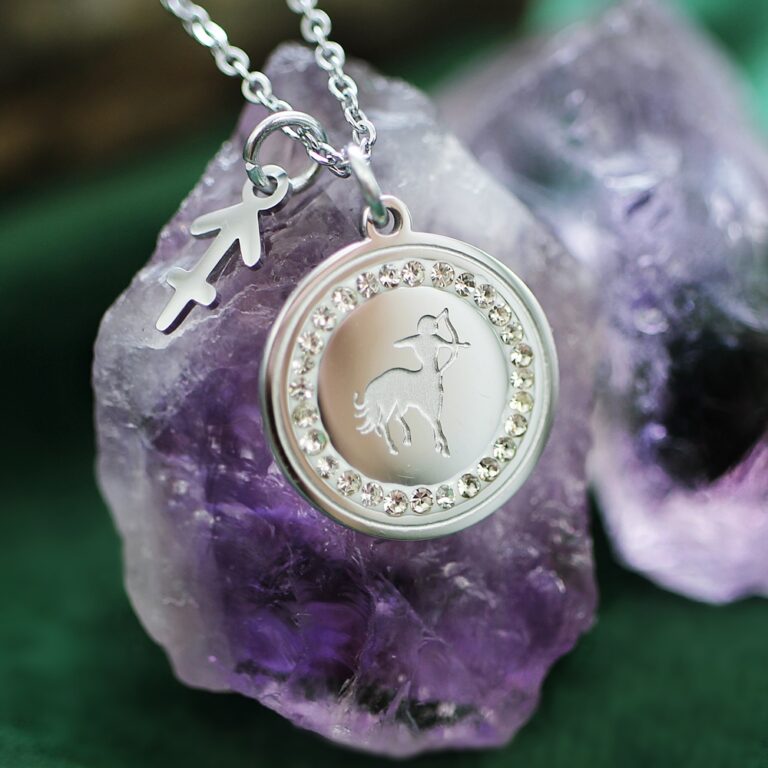 naszyjnik strzelec znak zodiaku stal chirurgiczna