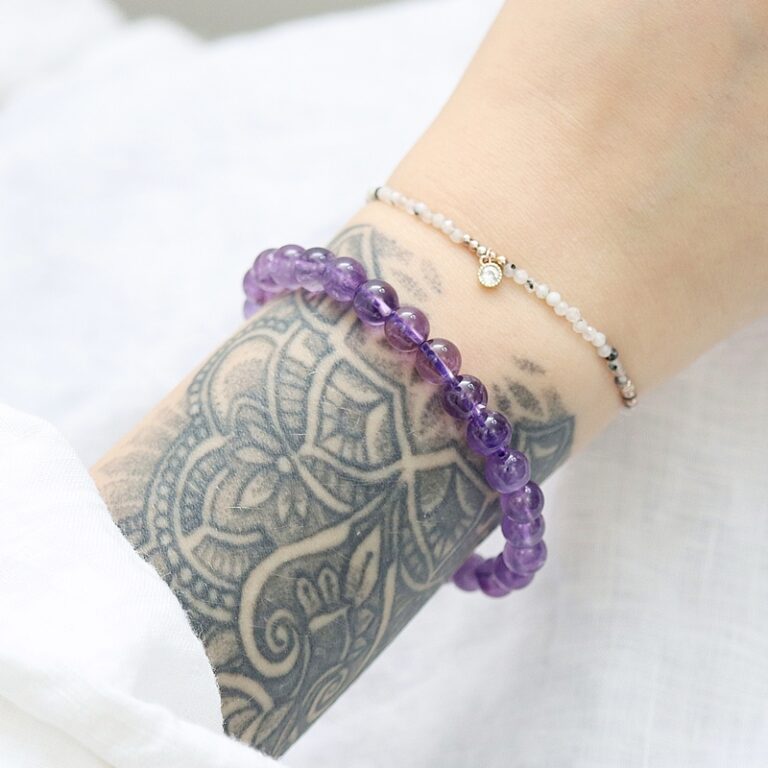 ametyst bransoletka z koralików online Artsento