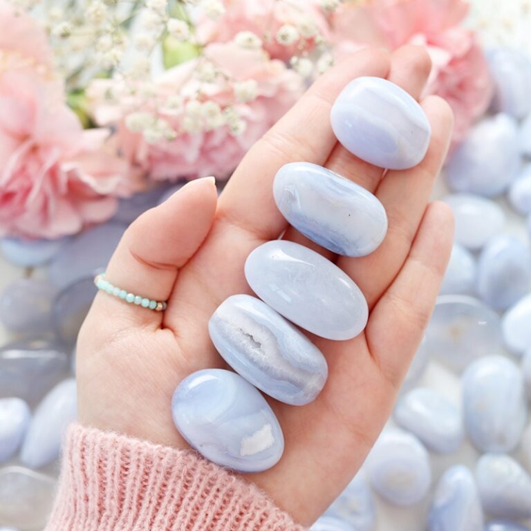 agat blue lace Artsento polerowany