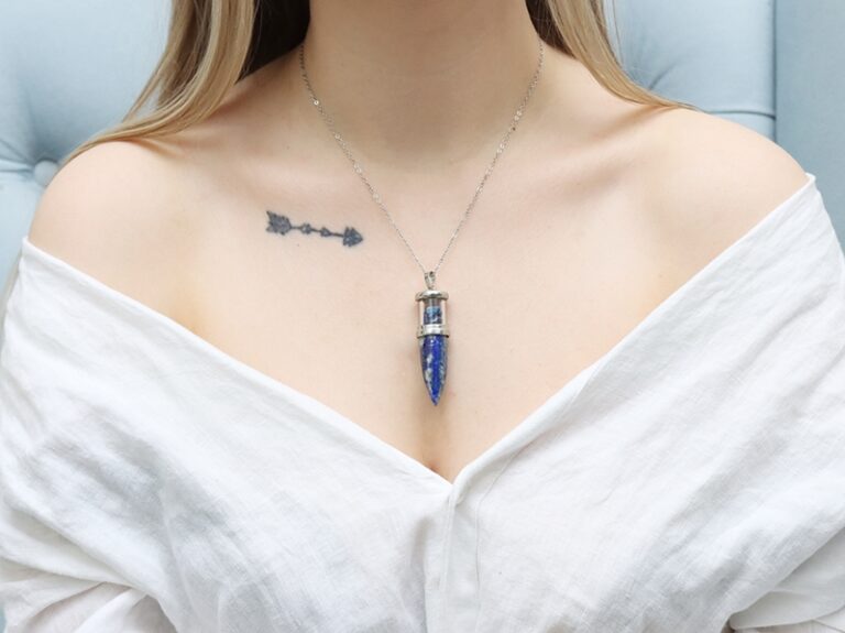lapis lazuli zawieszka nabój wisiorek kamienie naturalne