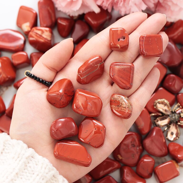 Jaspis czerwony polerowany bryłka