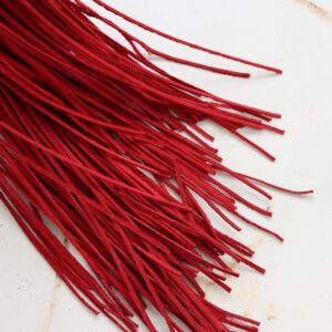 Rzemień naturalny czerwony