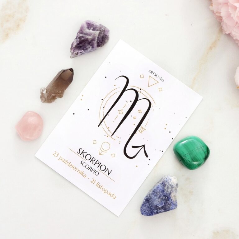 Zestaw kryształy dla SKORPIONA