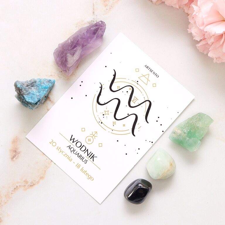 Zestaw kryształy dla WODNIKA