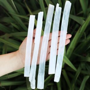 Selenit biały, słupek
