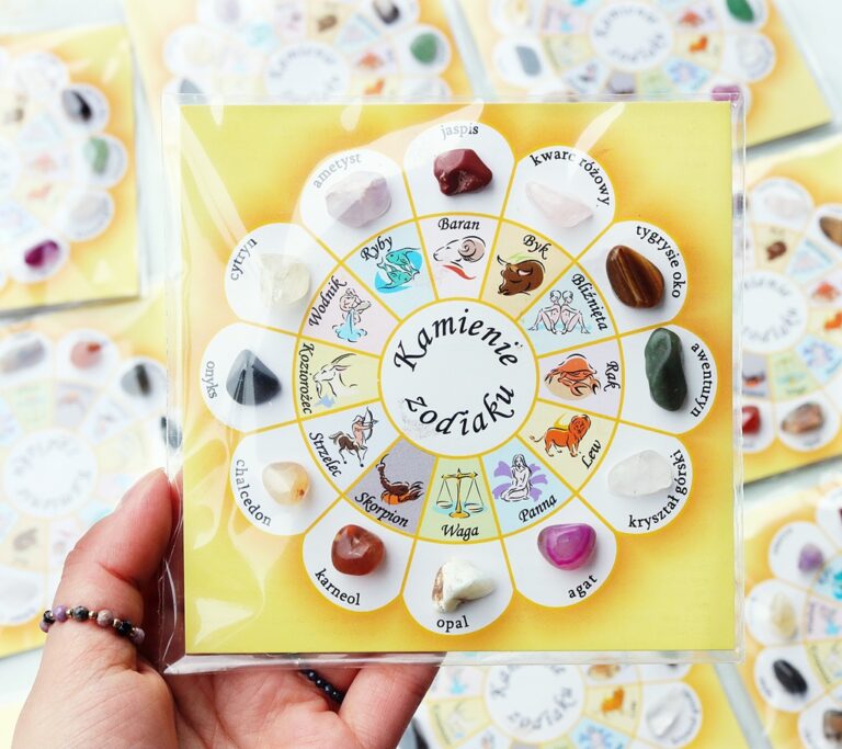 Kamienie ZODIAKU - zestaw 12 kryształów