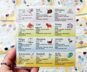 Kamienie ZODIAKU - zestaw 12 kryształów