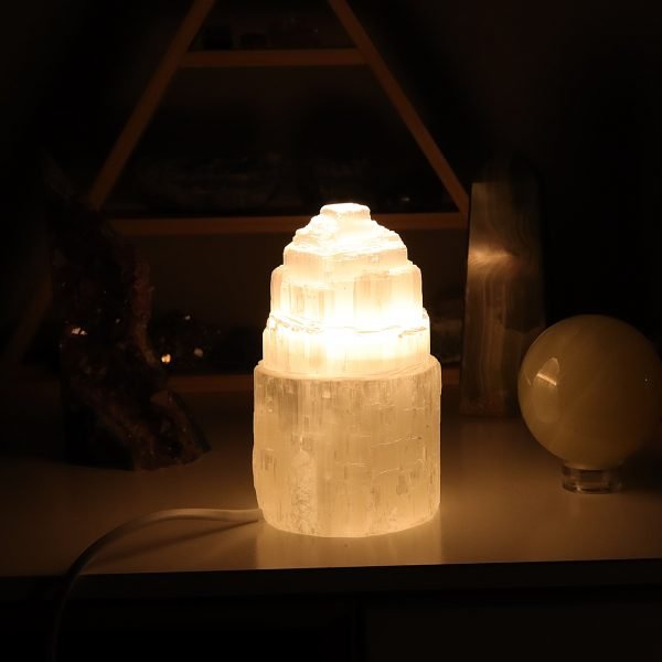 Naturalna Lampa z Selenitu