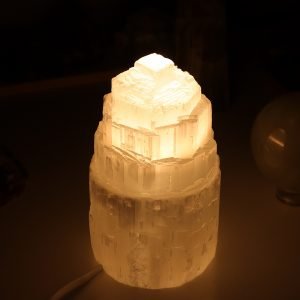 Naturalna Lampa z Selenitu 15cm