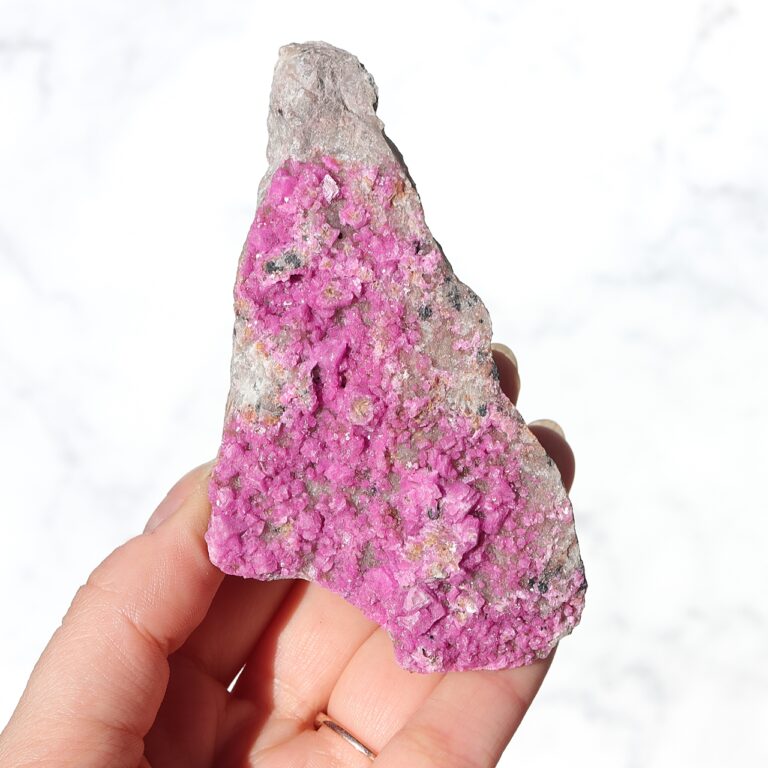 Kalcyt kobaltowy z malachitem