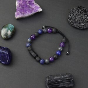 Bransoletka zodiakalna RYBY – męska bransoletka z kamieni naturalnych