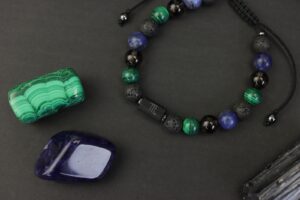 Bransoletka zodiakalna SKORPION – męska bransoletka z kamieni naturalnych