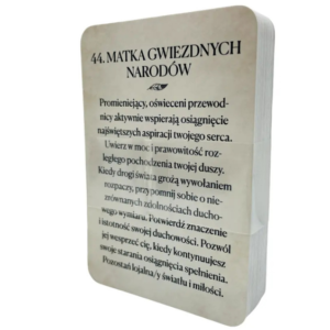 Karta nr 44 z talii "Wyrocznia Uzdrowiającego Serca" – Matka Gwiezdnych Narodów, z przesłaniem o duchowym pochodzeniu, sile serca i świetle duszy.
