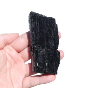 Turmalin czarny surowy 10cm 325.5g Brazylia - Kamień Ochrony i Uziemienia