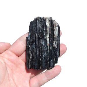 Turmalin czarny surowy 7.5cm 193.5g Brazylia - Kamień Ochrony i Uziemienia